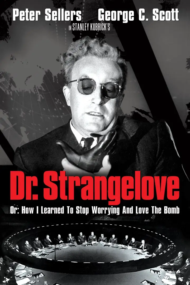 Poster film Cinema in Lingua | Dr. Strangelove or: How I Learned to Stop Worrying and Love the Bomb