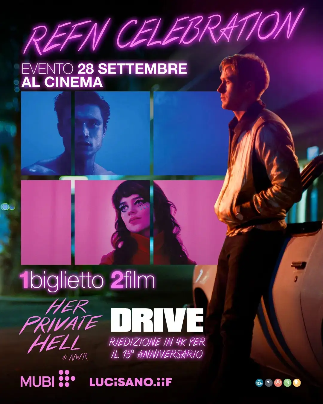 Poster film Refn Celebration | Drive 4k + Her Private Hell
