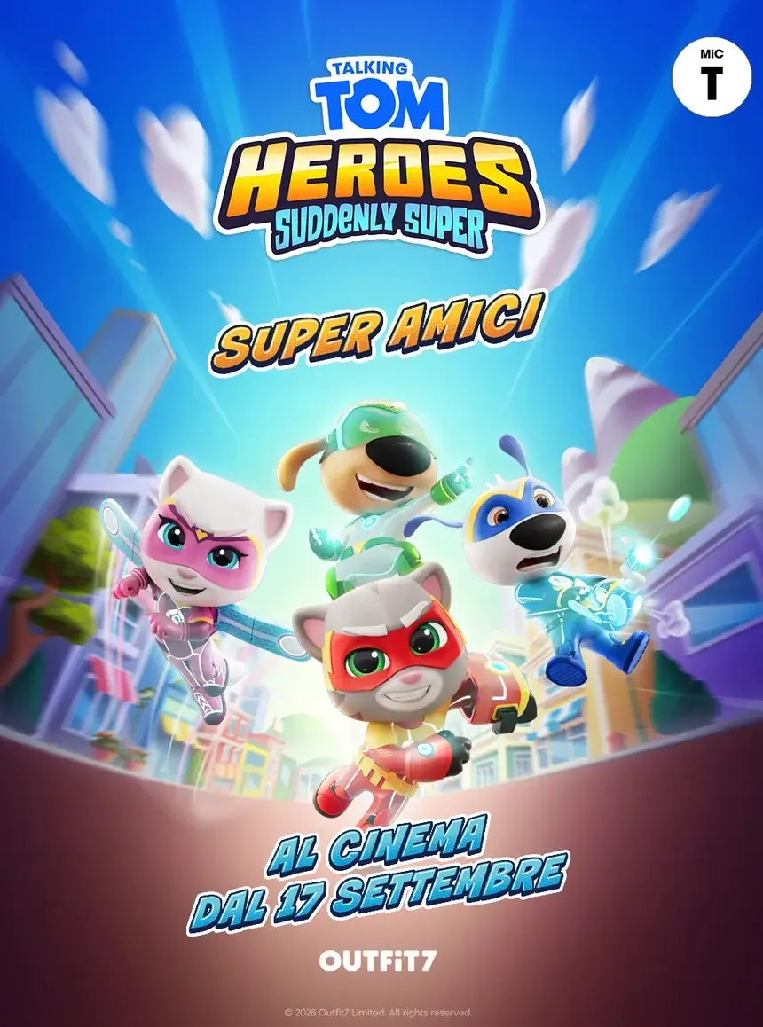 Poster film Talking Tom Heroes - Super amici