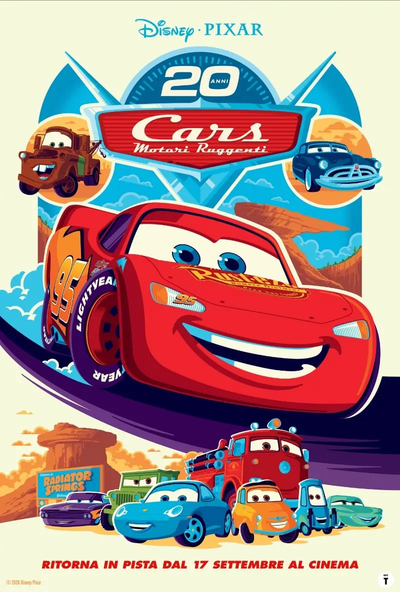 Poster film Cars - Motori ruggenti - 20° anniversario