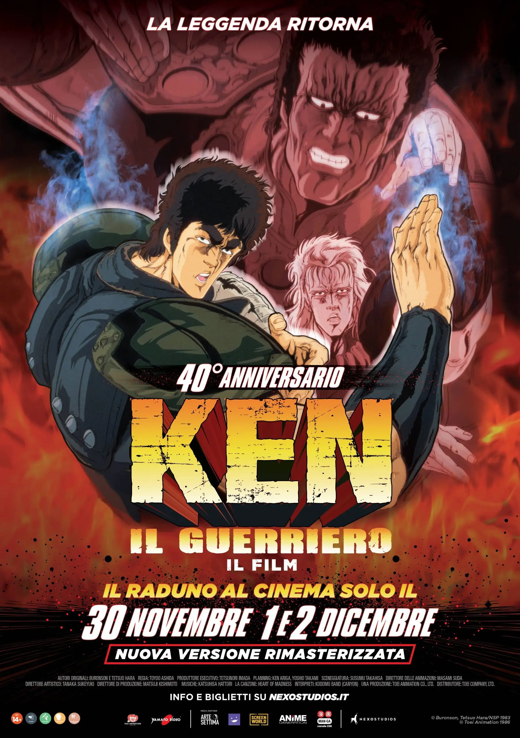 Poster film Ken il guerriero - Il film 40°Anniversario