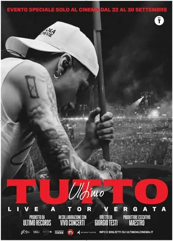 Poster film Ultimo - Tutto. Live a Tor Vergata